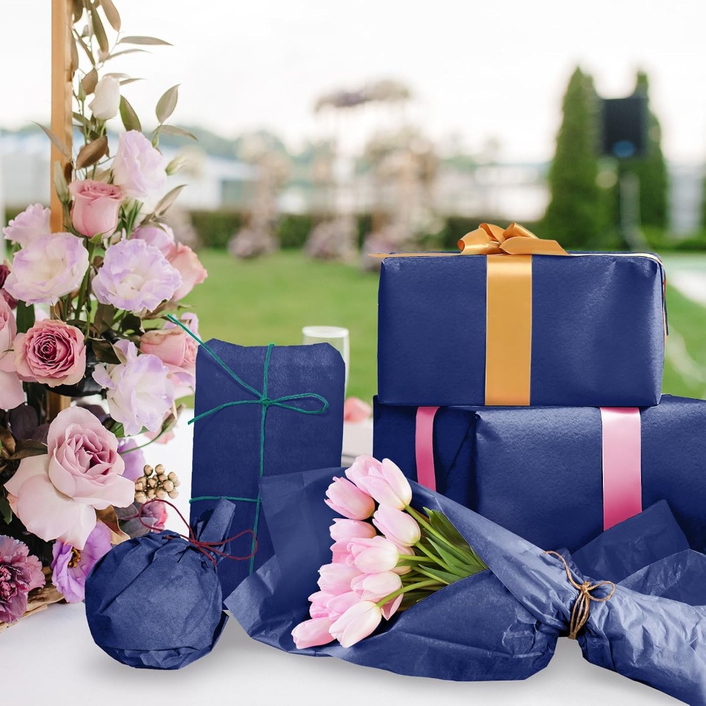 120 Sheets Navy Blue Tissue Pa - Art Craft And ulasan dan harga