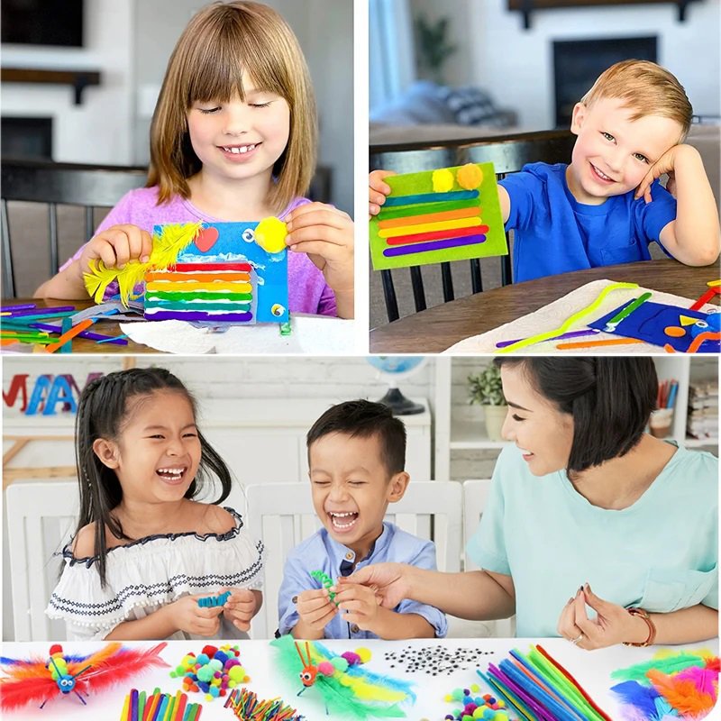 1000pcs Kids Crafts Art Suppli - Art Craft For Toddlers ulasan dan harga