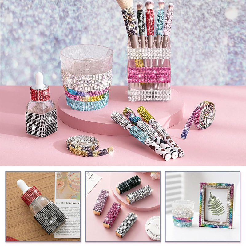 4 Row Rhinestone Ribbon Roll D - Art Craft 2 Year Olds ulasan dan harga