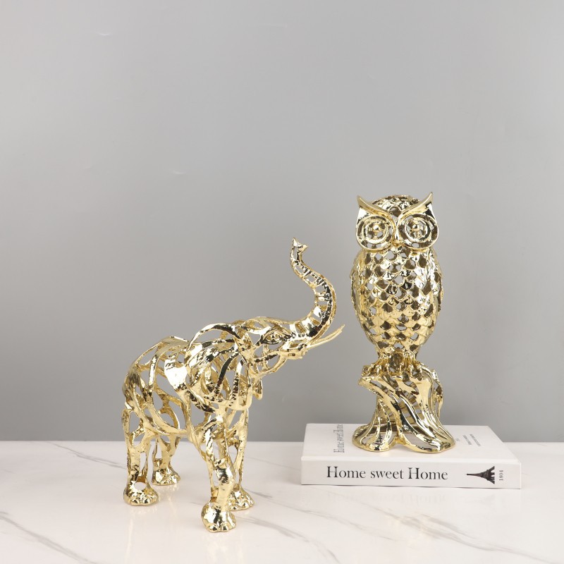 Metal Crafts Artificial Animal - Art Craft Elephant ulasan dan harga
