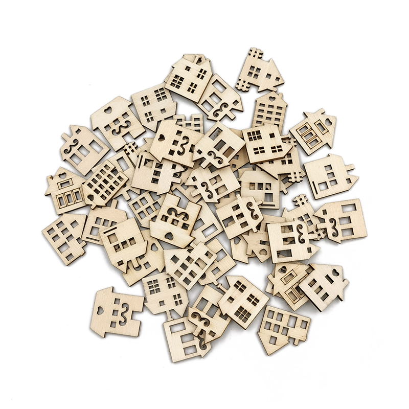 50pcs Unpainted Wood Slices fo - Art Craft Activities For Preschoolers ulasan dan harga
