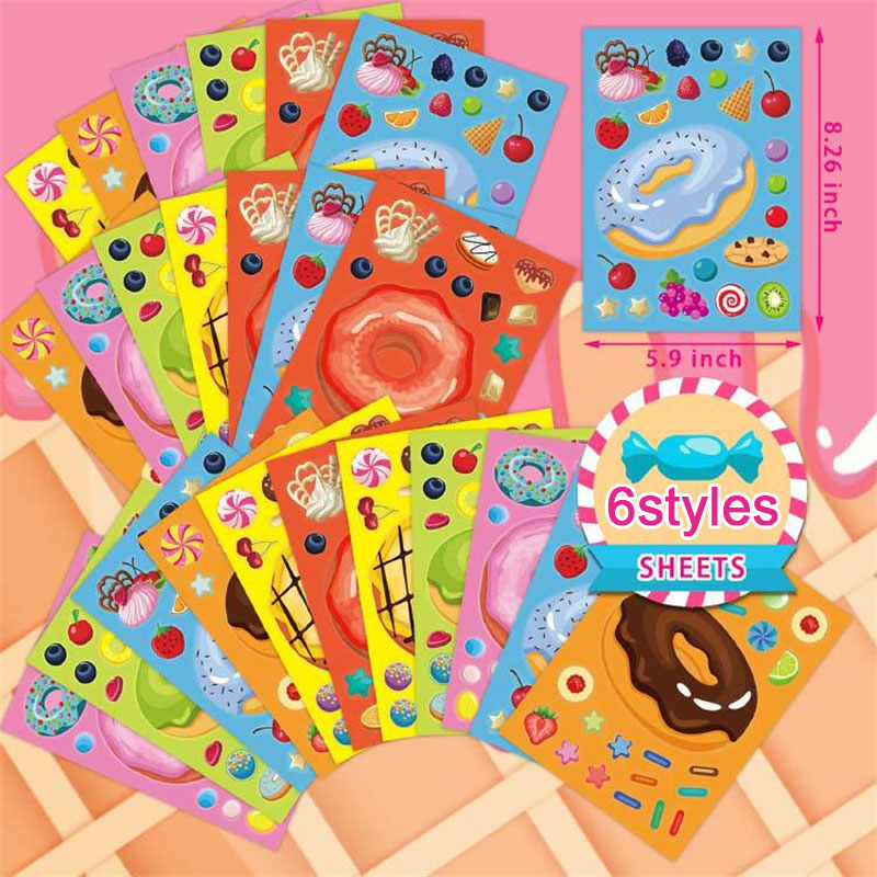 Make a Face Donut Stickers for - Art Craft For Toddlers ulasan dan harga