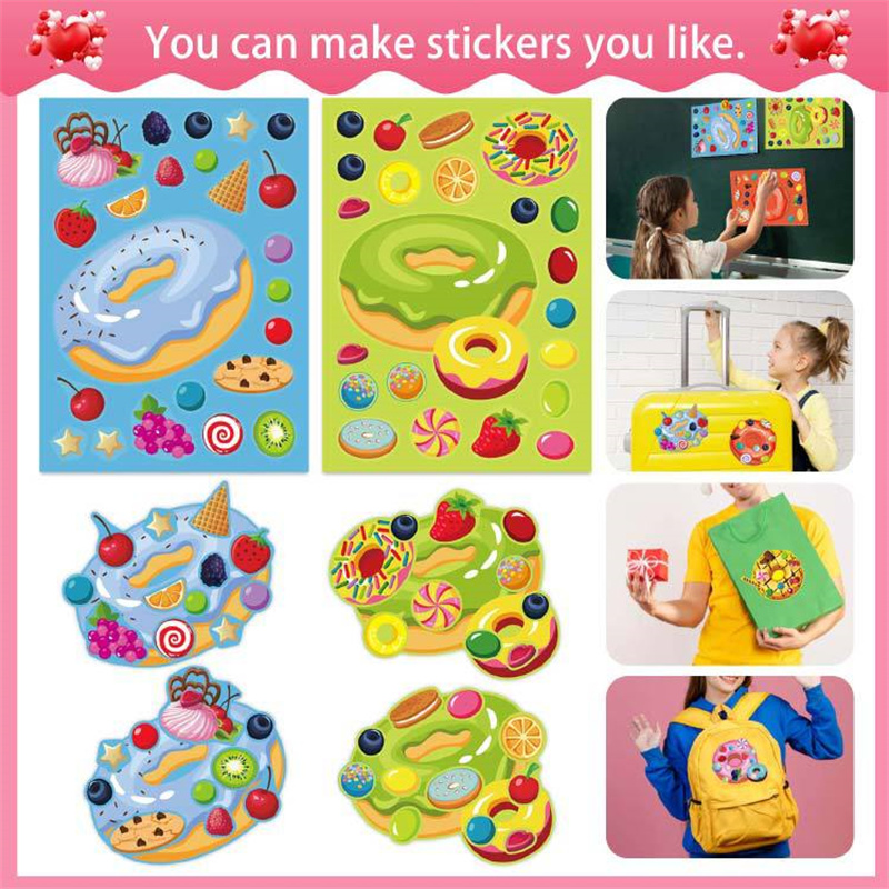 Make a Face Donut Stickers for - Art Craft For Toddlers ulasan dan harga
