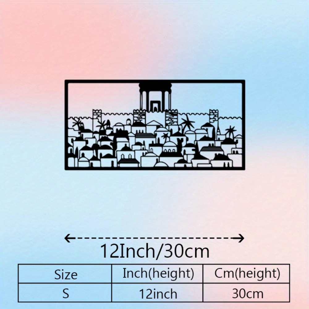 CIFBUY Metal Wall Art Jerusale - Art & Craft Valley ulasan dan harga