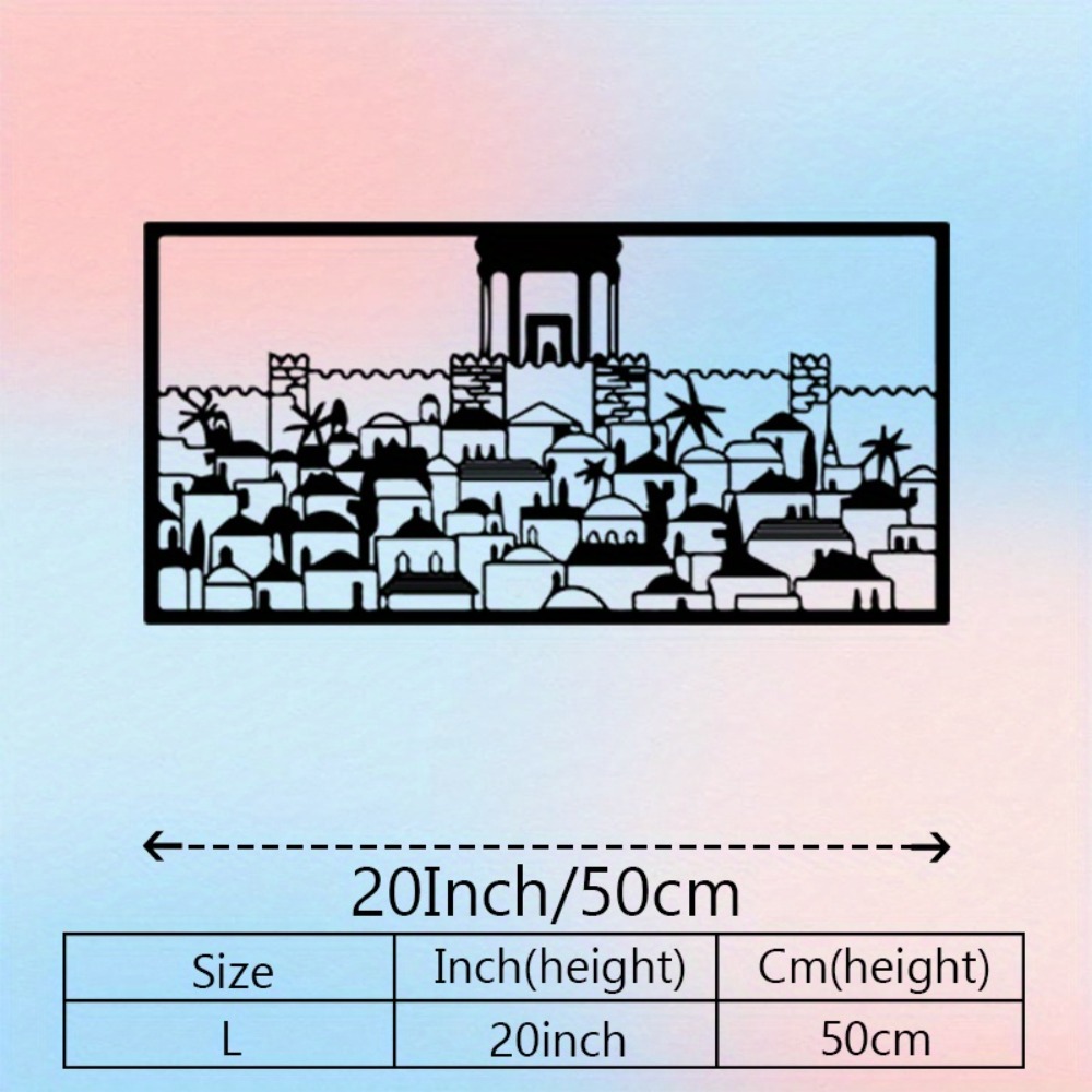 CIFBUY Metal Wall Art Jerusale - Art & Craft Valley ulasan dan harga