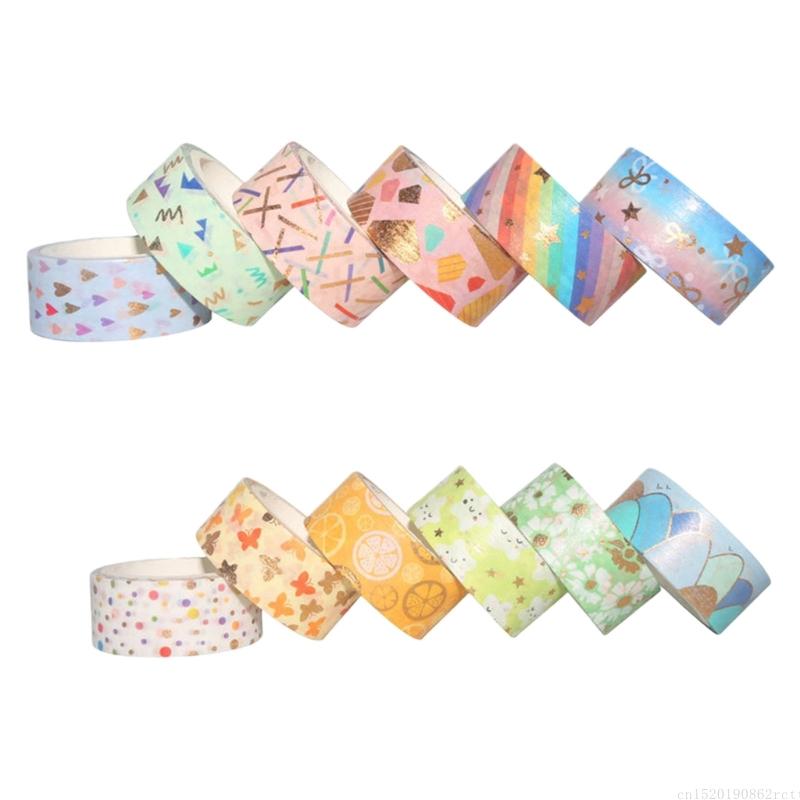 D5BB 12Roll Decorative Paper T - Art Craft Journal ulasan dan harga