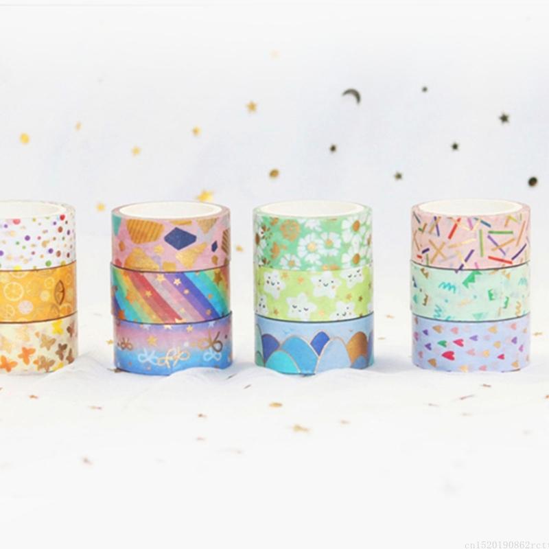 D5BB 12Roll Decorative Paper T - Art Craft Journal ulasan dan harga