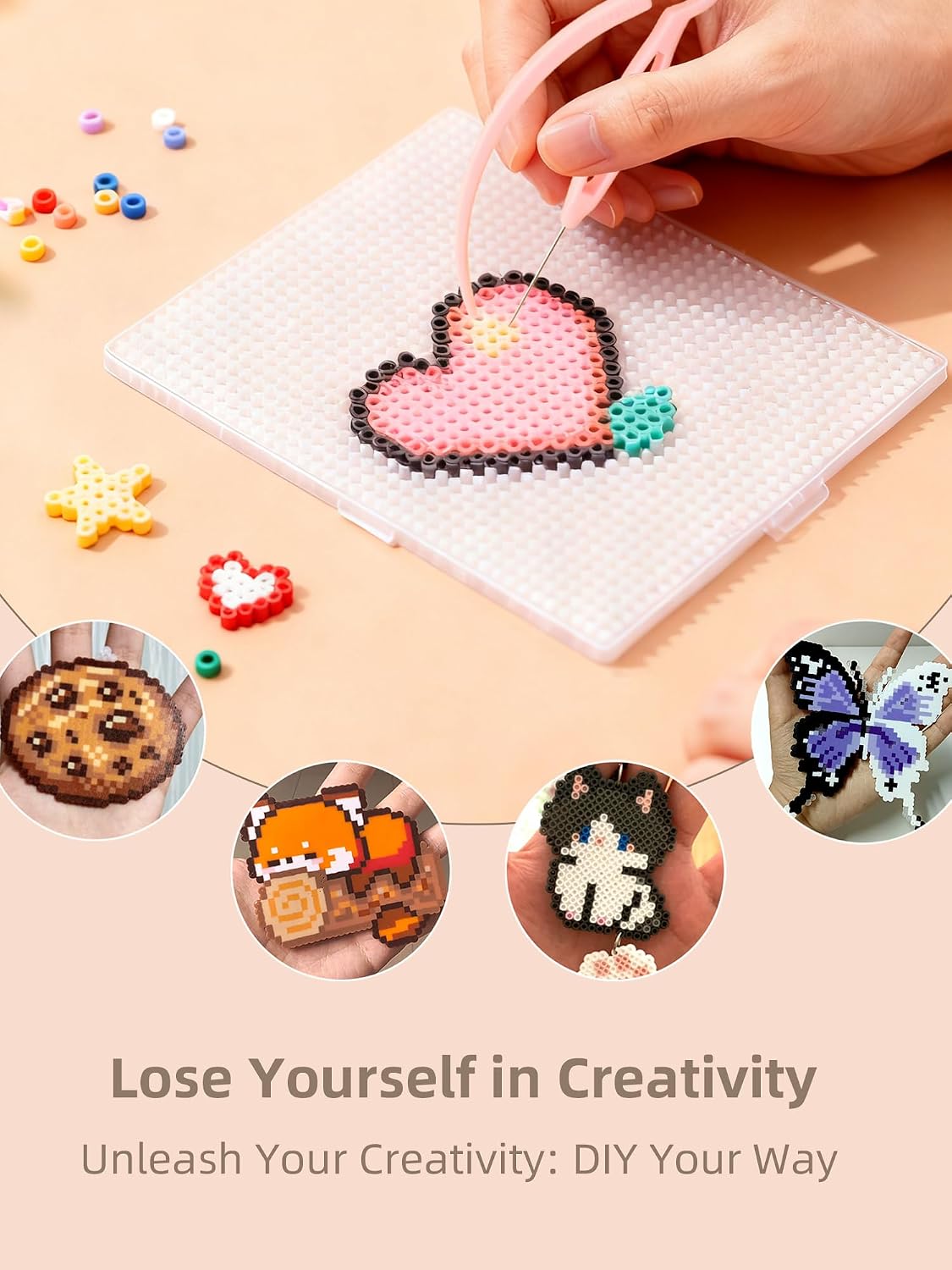 Fuse Beads Kit-Easy DIY-96 Col - Art Craft And ulasan dan harga
