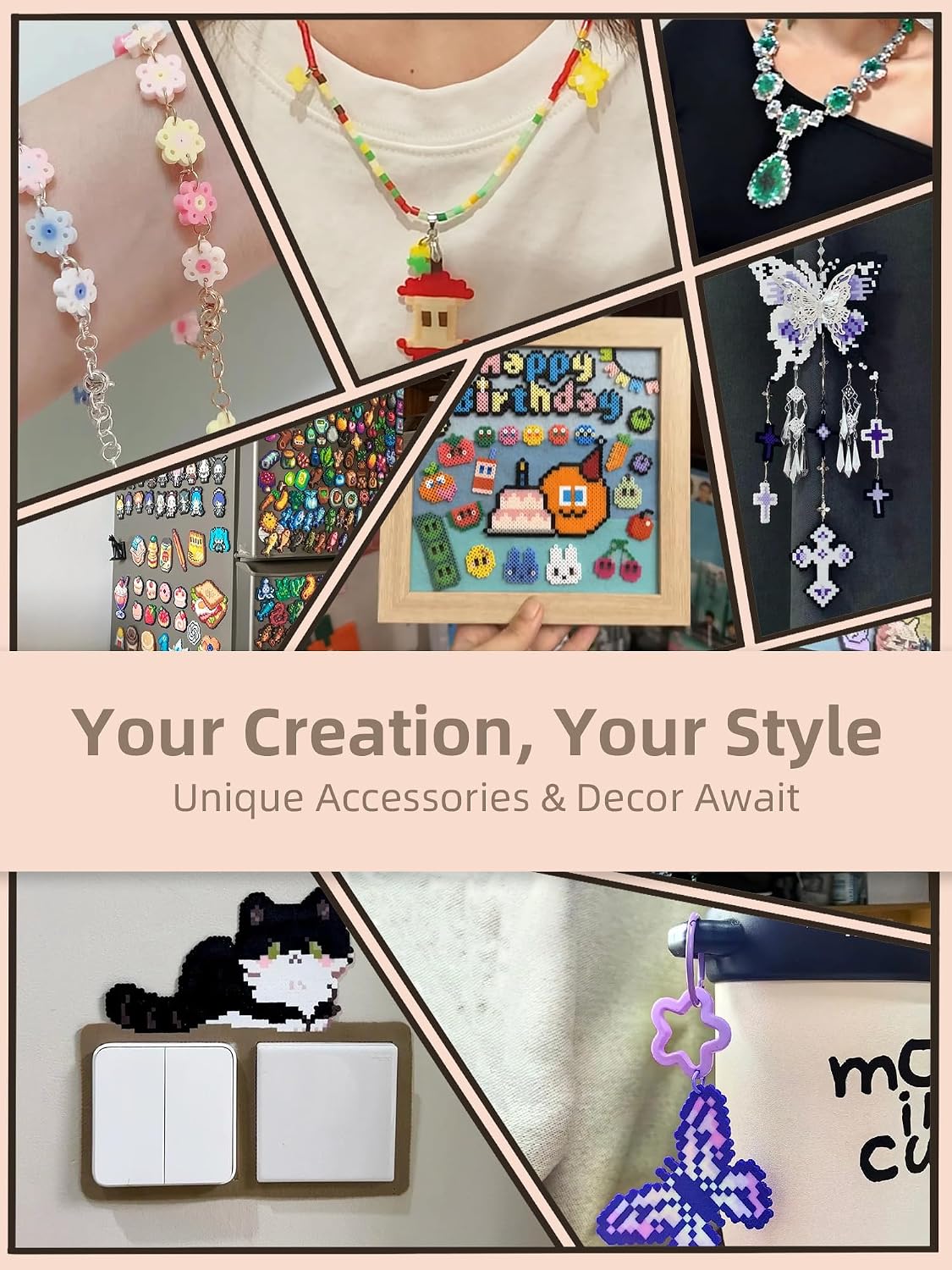 Fuse Beads Kit-Easy DIY-96 Col - Art Craft And ulasan dan harga